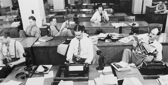 The_New_York_Times_newsroom_1942